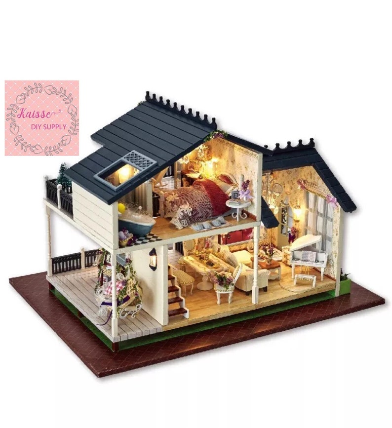 DIY Miniature Dollhouse Kit DIY Dollhouse Craft Kit Etsy