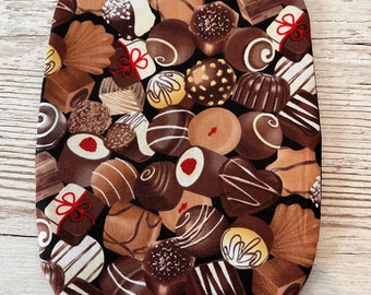 Funky Stoma Bag Covers - 'Chocolate Sweets' - Ostomy Ileostomy Colostomy Handmade