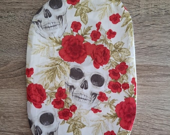 Chic Stoma Bag Covers Special Skull & Roses Design Handmade for Ileostomy and Colostomy. Limited Number Available