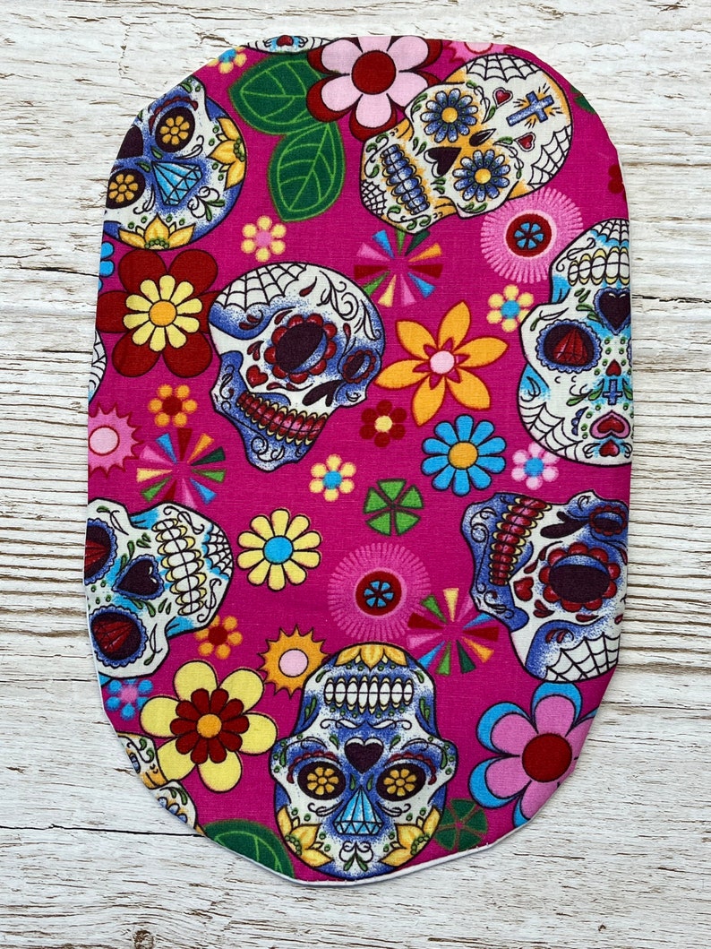 Funky Stoma Bag Covers 'Skulls' Ostomy Ileostomy Colostomy Handmade Pink Skulls