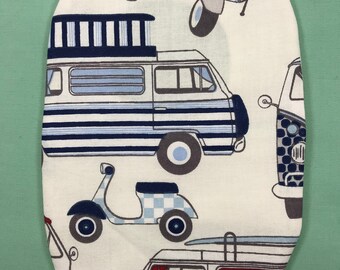 Funky Stoma Bag Covers - 'Campervan en Scooters' - Stoma Ileostomie Colostoma Handgemaakt