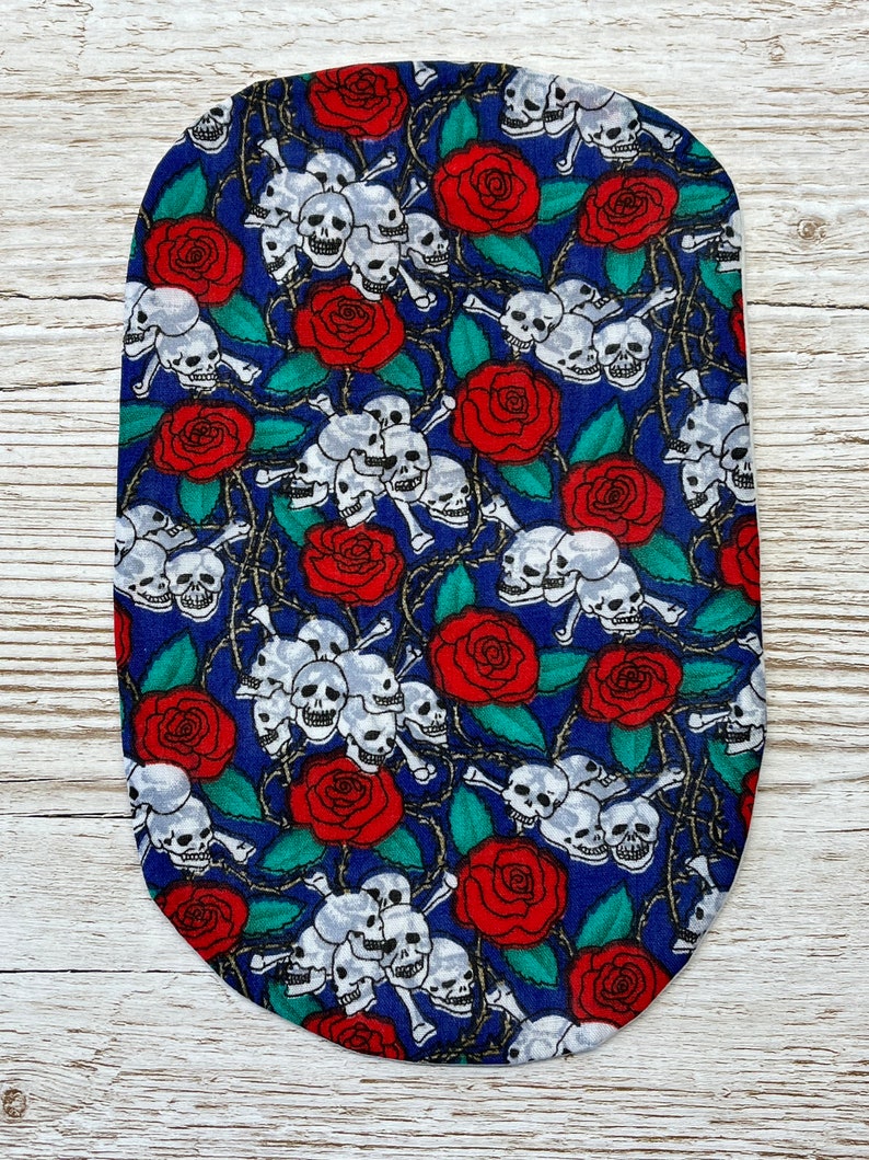 Funky Stoma Bag Covers 'Skulls' Ostomy Ileostomy Colostomy Handmade Skulls and Roses