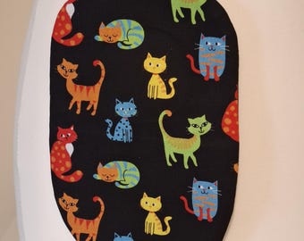Chic Stoma Bag Cover Cartoon Cats Design Handmade for Ileostomy and Colostomy. Limited Number Available
