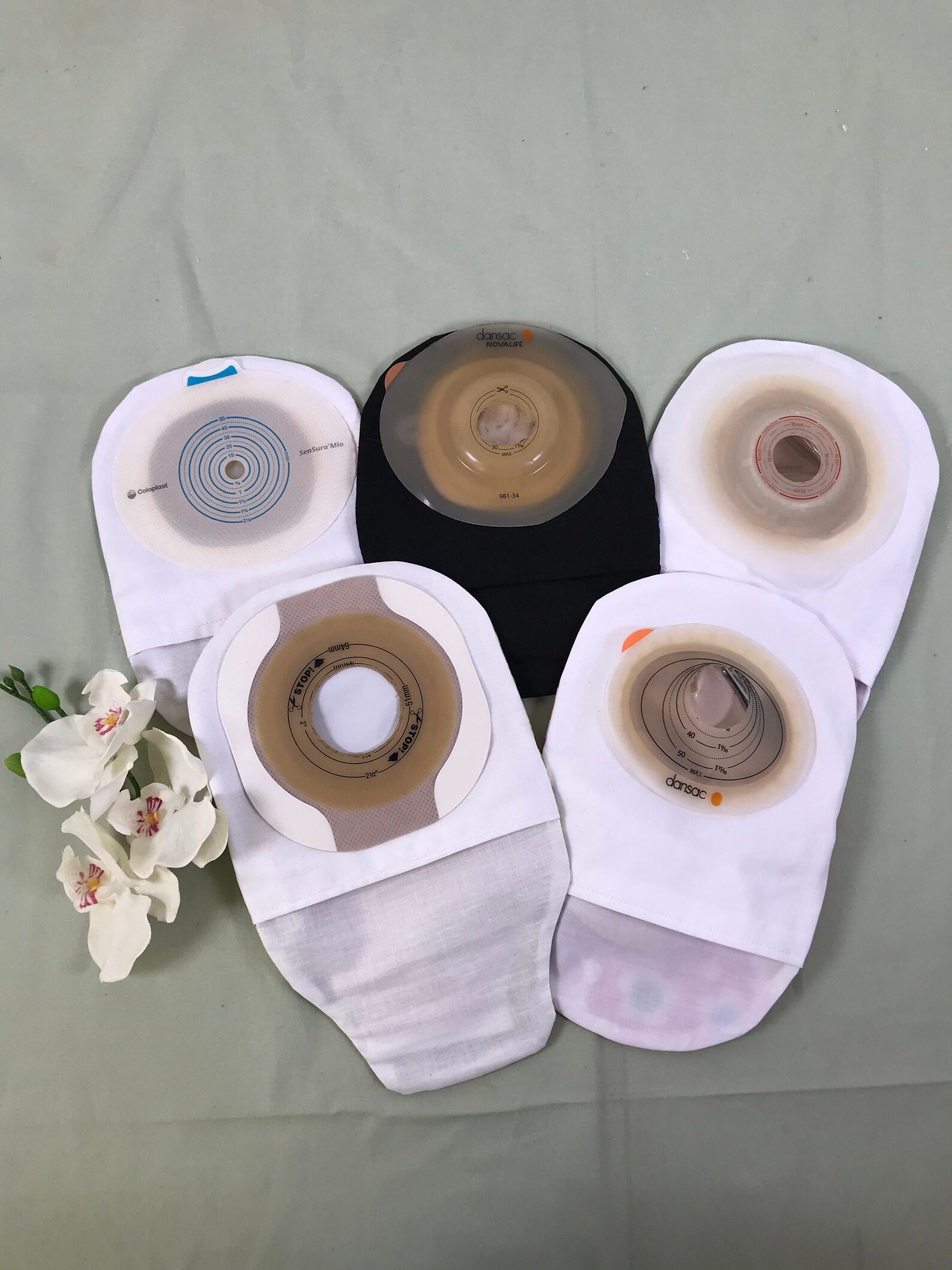 Funky Stoma Bag Covers 'Cream' Ostomy Ileostomy Etsy