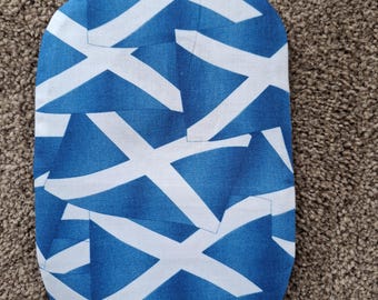 Chic Stoma Bag Cover Scottish Flag Design Handmade for Ileostomy and Colostomy. Limited Number Available World Cup
