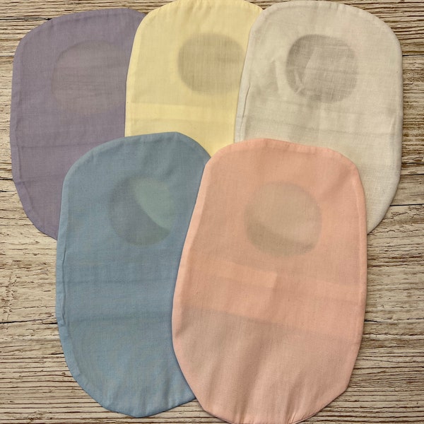 Pastell Stoma-Taschen-Abdeckungen, Ileostoma, Kolostomie handgemachte Stoma-Taschen-Abdeckungen