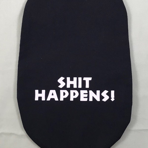 Funky Stoma Bag Covers - 'Shit Happens' - Ostomy Ileostomy Colostomy Handmade
