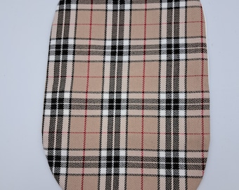 Stoma Bag Covers ' Beige Tartan' Handmade Ileostomy, Colostomy,  Ileostomy Stoma Bag Covers