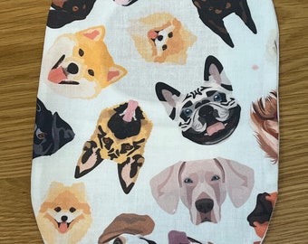 Funky Stoma Bag Covers - Happy Dogs - Ostomy Ileostomy Colostomy Handmade