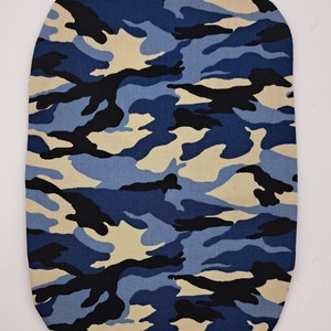 Stoma Bag Covers - &#39;Blue Camouflage Bags &#39; - Ostomy Ileostomy Colostomy Handmade