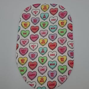 Protège-sac pour stomie « Love Hearts » Valantine Iléostomie fait main, protège-sac pour colostomie