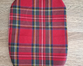 Chic Stoma Bag Covers Special Red Tartan Design Handmade for Ileostomy and Colostomy. Limited Number Available