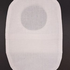 Housses de sac de stomie, iléostomie « uni blanc », housses de sac de stomie faits main pour colostomie