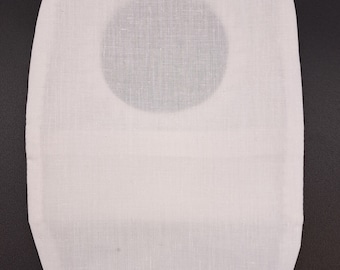 Stoma bag Covers, 'Plain White'  Ileostomy, Colostomy Handmade Stoma Pouch Covers Stylish Discreet