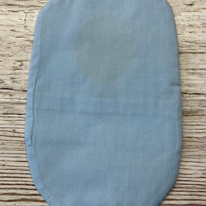 Pastel stoma bag covers, Ileostomy, colostomy handmade stoma bag covers Blue