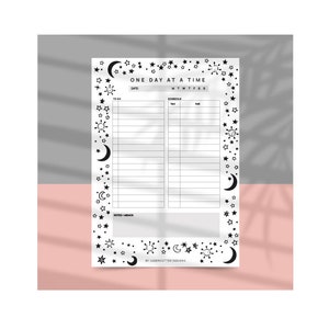 Stars Planner Notepad, A5 To Do List, Minimal To Do Notepad, A5 Desk Planner, Daily Planner, A5 Schedule, Habit Tracker