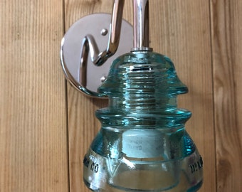 Insulator Glass Sconce, Wall Sconce, Bathroom Wall Light