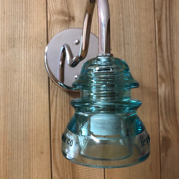 Insulator Glass Sconce, Wall Sconce, Bathroom Wall Light