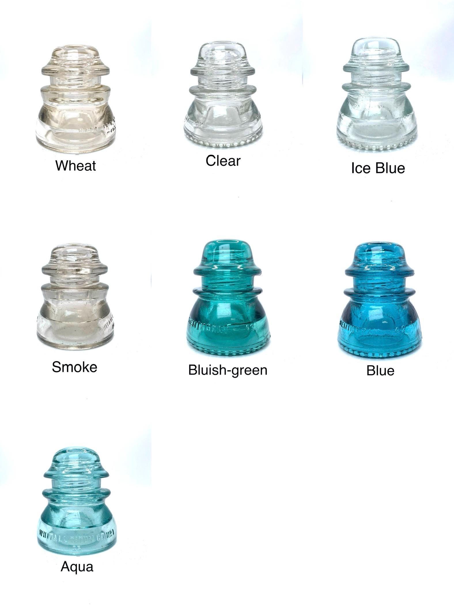 Glass Insulator Ceiling Light, Hallway Lighting, Colored Glass - Etsy