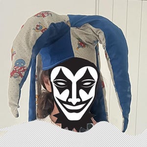 PDF Schnittmuster für Hut | Vier Horn Spaßvogel Kostüm Hut | DIY Cosplay, Mardi Gras, Karneval & Theater Kostüm Zubehör