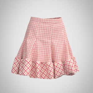 Western Skirt Pattern for Teens and Adults- Size 2 ; 25 3/8&quot; waist