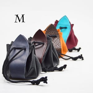 Monedero de cuero medieval, bolsa para joyas, bolsa unisex hecha a mano, billetera de cuero para monedas, monedero para hombres, bolso de cuero medieval, bolsa para dados