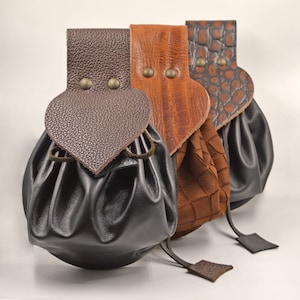 Leder Gürteltasche, Handgemachte Mittelalterliche Tasche, Leder Accessorie Tasche, Leder String Pull Tasche, Gürteltasche, Lederwaren, Geburtstagsgeschenk
