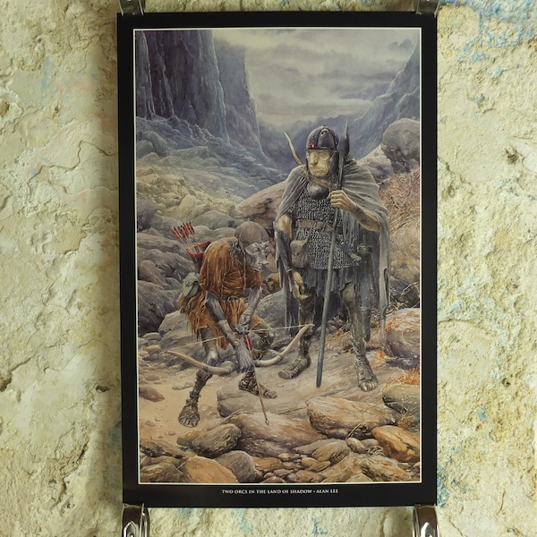 2002 Auftragsmord Orcs and Goblins Poster, by Alan Lee, Land of Shadow Herr der Ringe Herr der Ringe, Die Rückkehr des Königs, print art print wall art decor