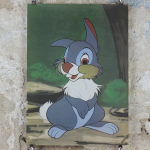 Cartel de Thumper the Rabbit de la década de 1960, de Bambi, Twitterpated, por J. Arthur Dixson, decoración de arte mural