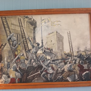vintage Rossignol double face Français affiche scolaire Jeanne d’Arc histoire éducative