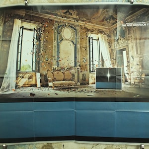 Original Bang & Olufsen Beovision Television Poster beunruhigt Blätter TV stattliche Haus und dänische Scandanavian Werbung Wandkunst 2000er Jahre
