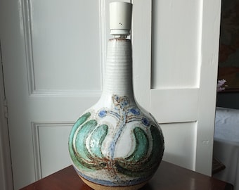 1970s Søholm Stentøj Lamp, Noomi Backhausen & Poul Brandborg, Denmark Danish Lamp, Scandinavian Design, lighting, ceramic table or desk lamp