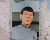 Original Vintage Star Trek the Movie Poster, Spock, Leonard Nimoy, Vulcan, wall art cinema film memorabilia 1980