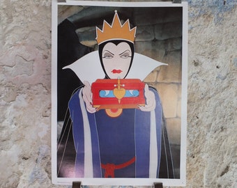 Vintage 1970s Reprint Poster Snow White and the Seven Dwarfs Poster Walt Disney wall art cinema film memorabilia pop art popart 1977
