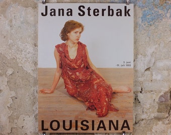 1993 Jana Sterbak Poster, Meat Dress, Vanitas Flesh Dress for an Albino Anorectic, Louisiana, Copenhagen, gallery exhibition, wall art decor