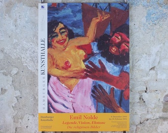 2000 Emil Nolde Poster, The Legend of St Maria Aegyptiaca, Berlin Succession, Die Brücke expressionist, Blaue Reiter, gallery wall art decor