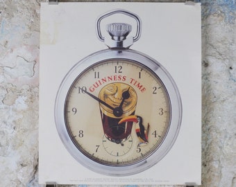 Vintage Brass Cased Guinness Toucan Automaton Pocket Watch Etsy