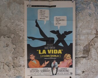 Original Vintage Movie Poster The Pad La Vida Loca Life and how to live it 1966 Spanish 1960s wall art US one sheet cinema film memorabilia