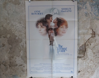 Original Vintage Movie Poster Turning Point 1977 1970s wall art Shirley Maclaine Anne Bancroft ballet US one sheet cinema film memorabilia