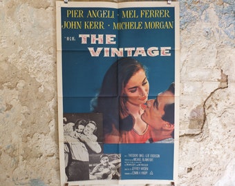 Original Vintage Movie Poster The Vintage 1957 1950s wall art love romance affection affair intrigue  US one sheet cinema film memorabilia