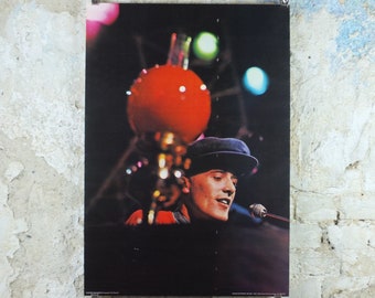 1972 Gilbert O'Sullivan Poster, piano in the lights, soft rock, pop, easy listening, band music, wall art decor