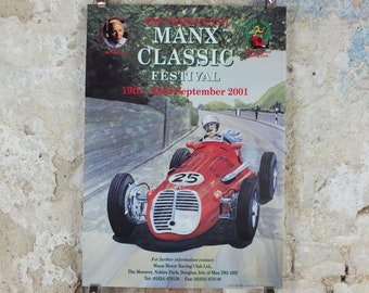 2001 The 13th Manx Classic, Vintage Car Rally enthusiasts, Isle of Man, motor sport motorsport, wall art decor