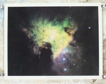 1960s The Orion Nebula Poster, M42, Regents, University of California, Lick Observatory, wall art decor