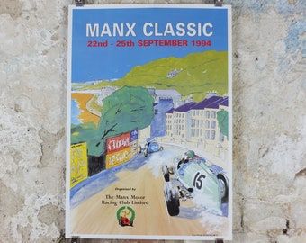 1994 The 6th Manx Classic, Vintage Car Rally enthusiasts, Isle of Man, motor sport motorsport, wall art decor