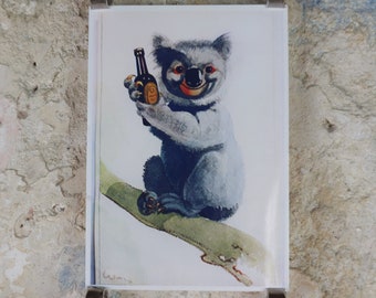 The Lost Guinness Gilroy Posters Photo, by John Gilroy, Koala with Guinness, from S.H. Benson, Advertising campaigns, wall art decor