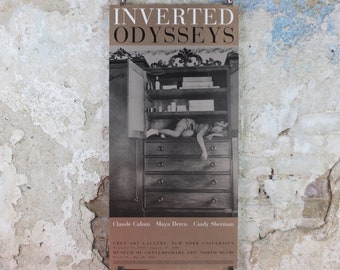 2000 Claude Cahun Poster, Inverted Odysseys, Self Portrait 1932, Lucy Schwab, Surrealism, Photography, gallery exhibition, wall art decor
