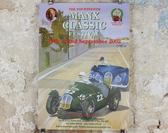 2002 The 14th Manx Classic, Vintage Car Rally enthusiasts, Isle of Man, motor sport motorsport, wall art decor