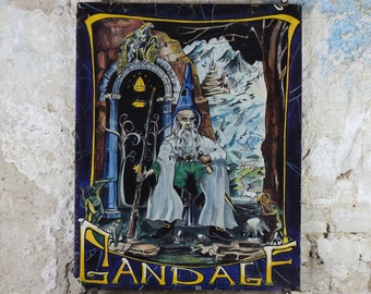 1969 Lord of the Rings Gandalf Poster, by D. de S. Pernes, J.R.R. Tolkien, Middle Earth, Third Age fantasy fiction wall art decor