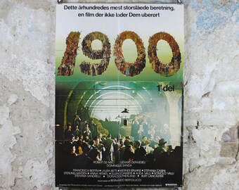 1976 Novacento 1900 Poster, Nineteen Hundred Bernardo Bertolucci, Italian arthouse Cinema, wall art decor, film memorabilia