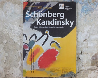 2000 Wassily Kandinsky Poster, Impression III "Concert" 1911, abstract art and expressionism, Schönberg, gallery exhibition wall art decor